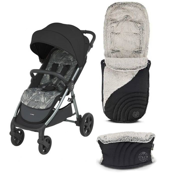 Espiro Wave 2024 310 Deep Night + Kiddy guļammaiss ar muftu Pastaigu rati