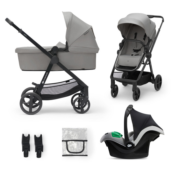 Kinderkraft Newly Mink Pro Moonlight Grey Bērnu rati 3in1