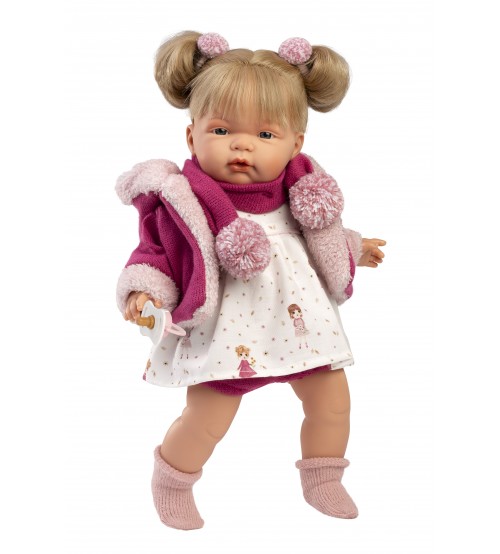 Lelle Joelle 38 cm, raud, runā, ar mānekli, mīkstais ķermenis Spānija LL38364