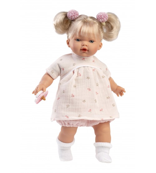 Lelle Roberta 33 cm, raud, runā, ar mānekli, mīkstais ķermenis Spānija LL33162