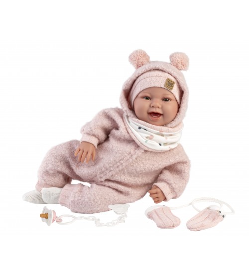 Lelle zidainis Tala 44 cm (smejas, runā, ar mānekli, mīkstais ķermenis) Spānija LL84480