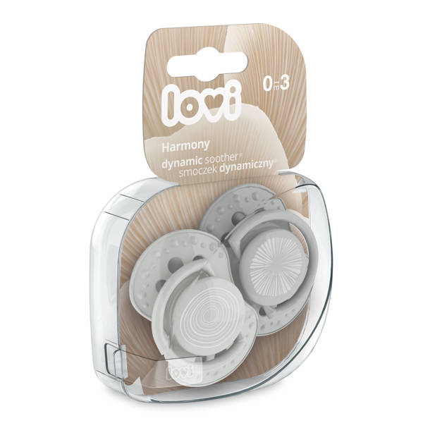 Lovi Harmony Smoczek Silikonowy Dynamiczny 0-3 m 22/905 Boy 2 Szt.