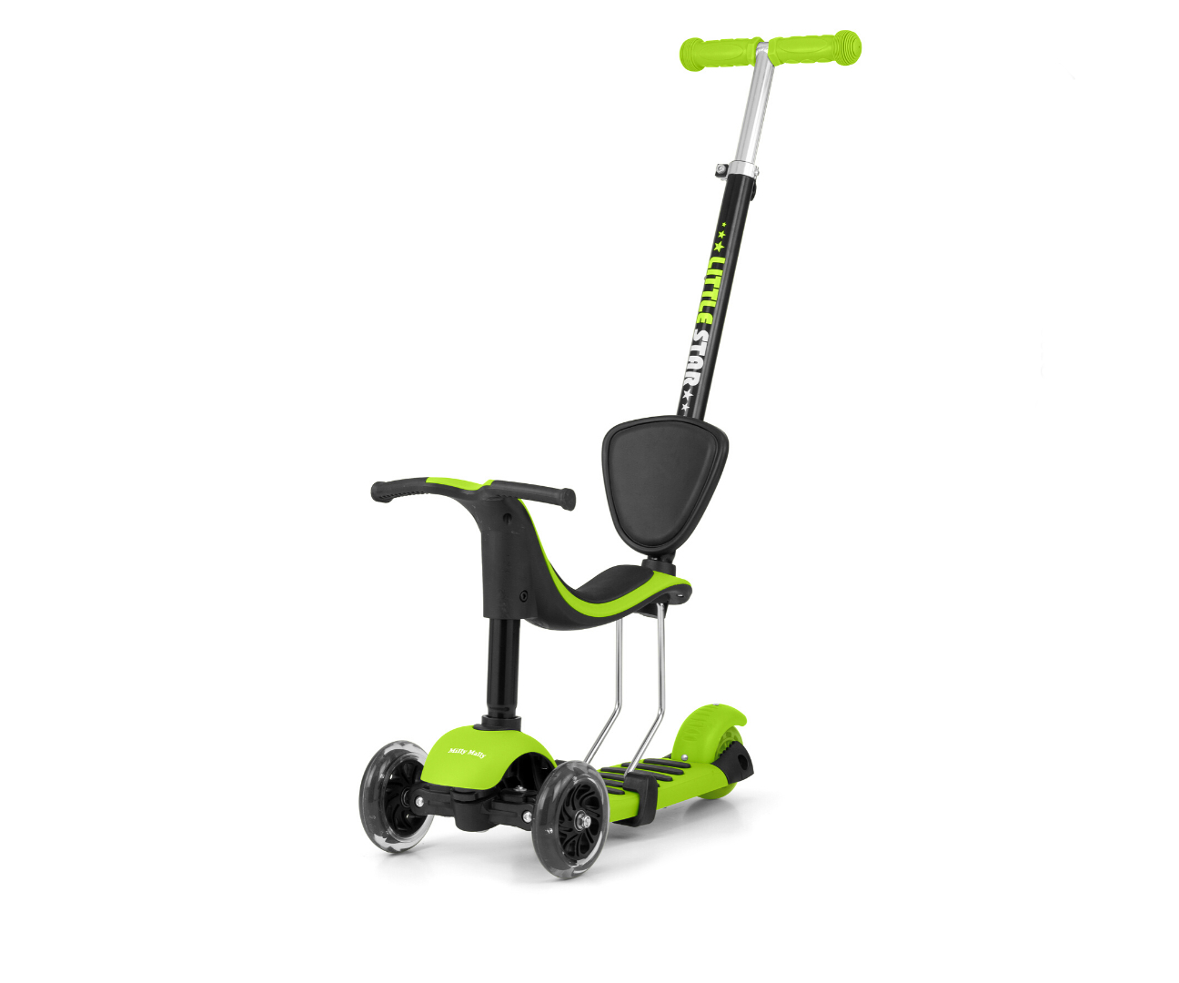Skrejritenis Milly Mally Little Star Green 3in1