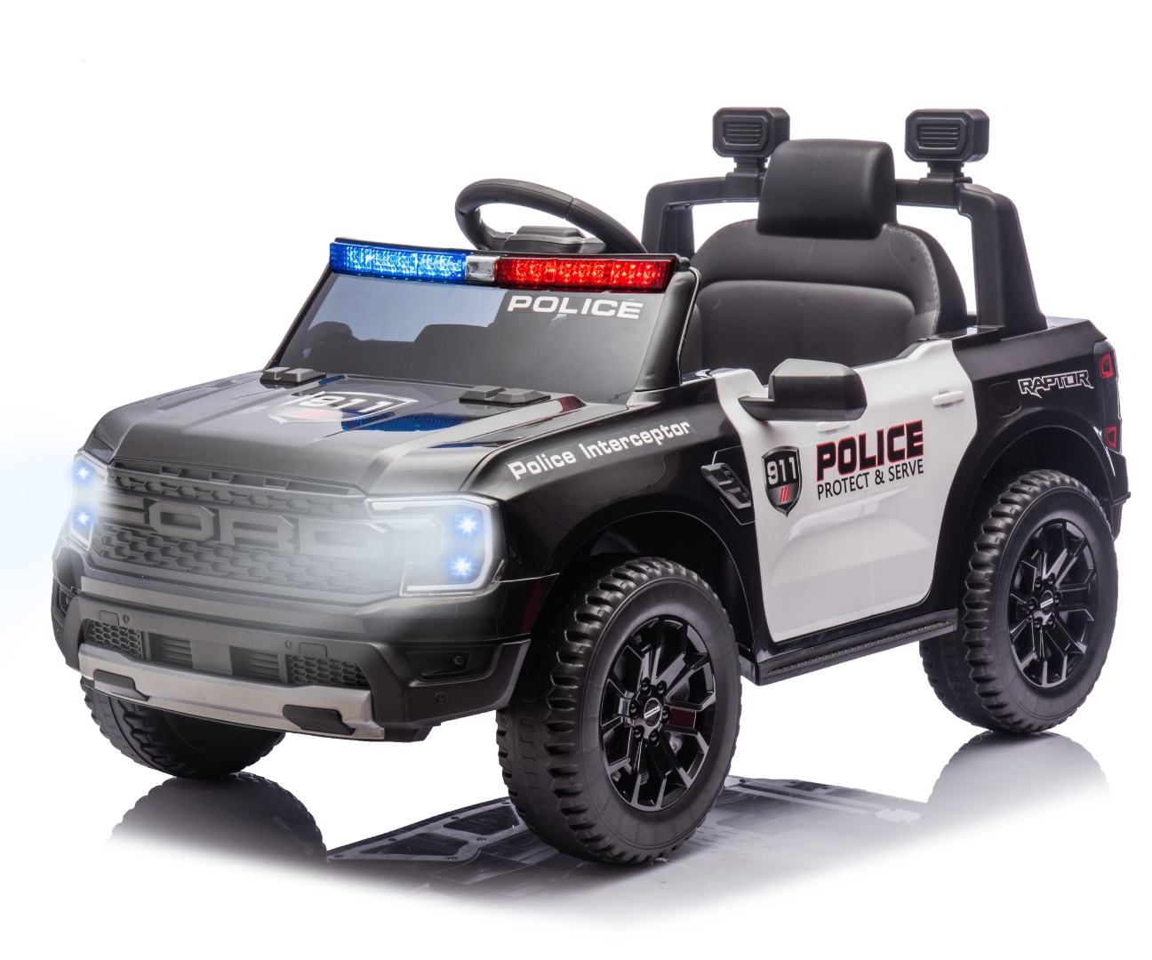 Pojazd na akumulator Ford Ranger Police Black