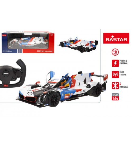 Radio vadāmā mašīna BMW V8 LMDH 1:14 (baterijas) Rastar 6 virzieni CB41325