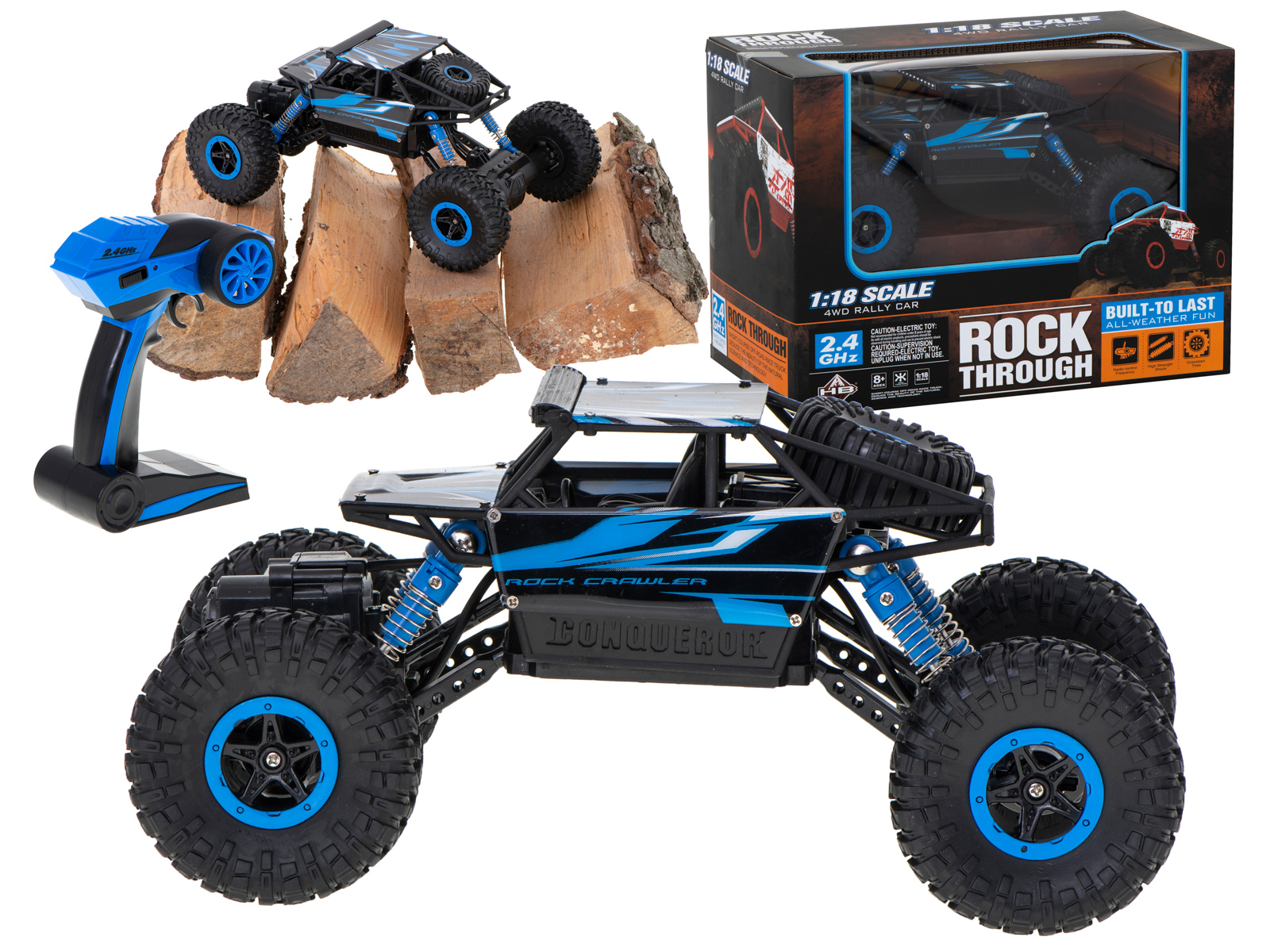 RC auto Rock Crawler HB 2.4GHz 1:18 zils