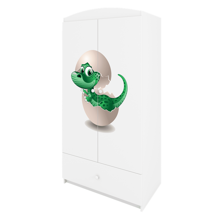 Szafa babydreams biała mały dino