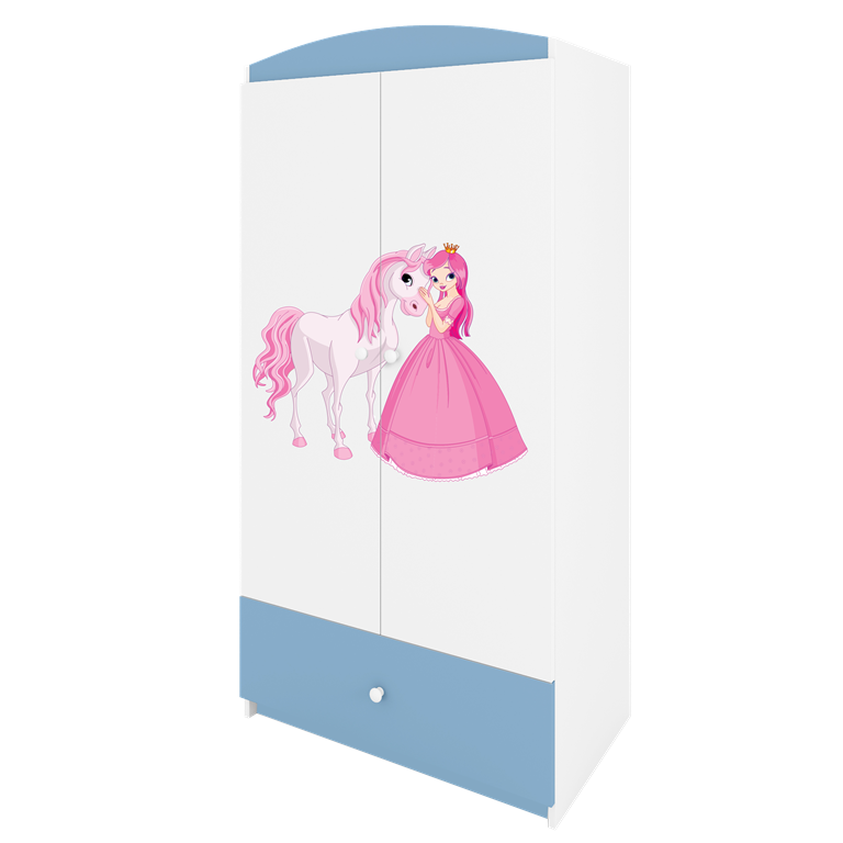 Szafa babydreams niebieska księżniczka konik