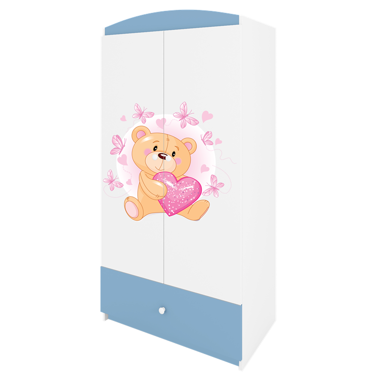 Szafa babydreams niebieska miś motylki