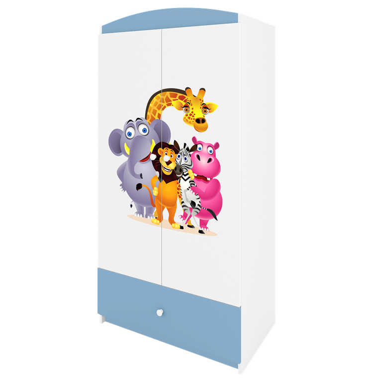 Szafa babydreams niebieska zoo