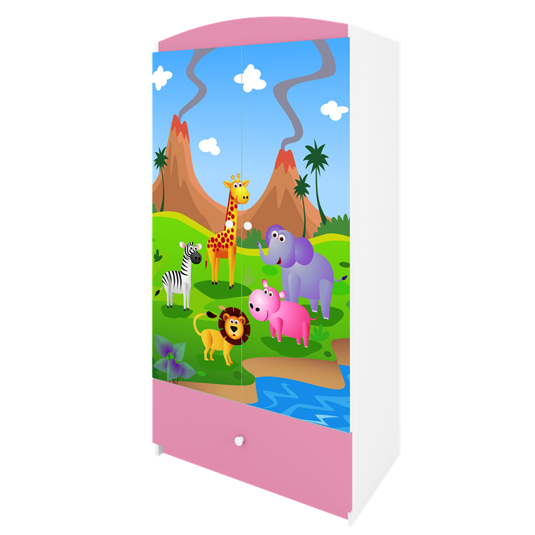 Szafa babydreams różowa safari