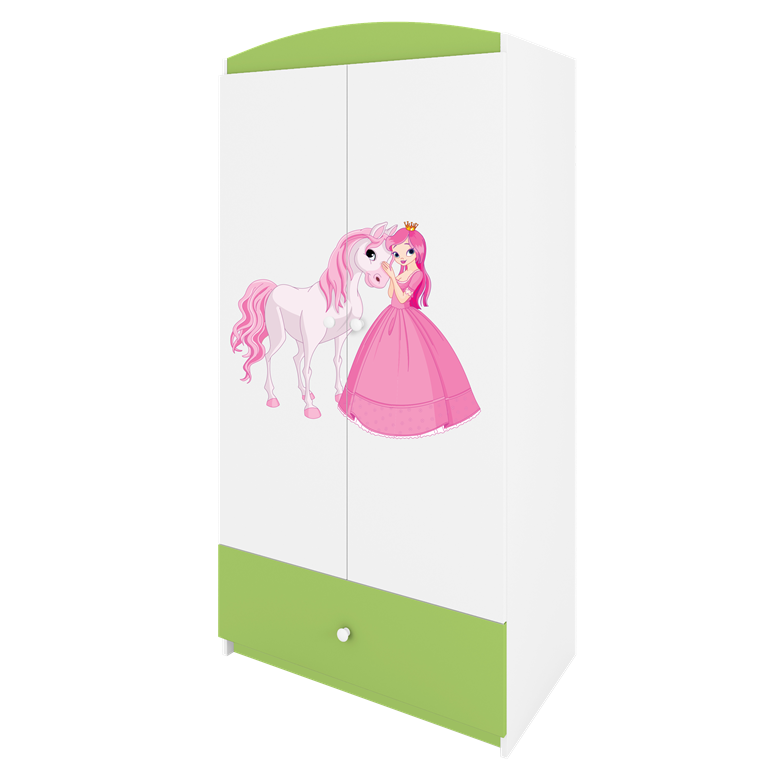 Szafa babydreams zielona księżniczka konik