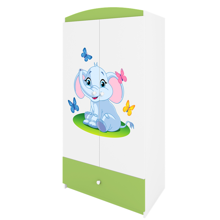 Szafa babydreams zielona słonik