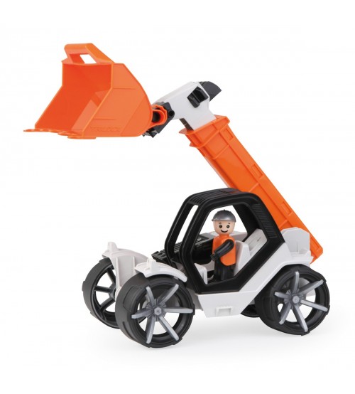 Teleskopiskais iekrāvējs ar cilvēciņu Truxx2 27 cm (ar gum. riteņiem, kastē) L04518
