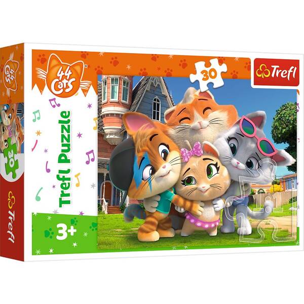 Trefl Puzzle 30 Elementów Przyjaźń w Kociej Krainie
