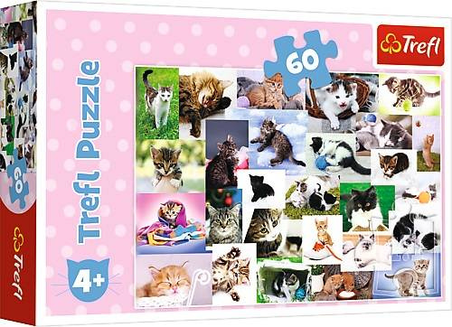Trefl Puzzle Koci Świat 60 el.