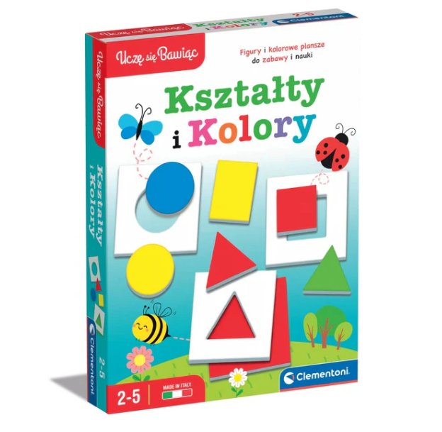 Educational Game Shapes and Colours Play and Learn Polish Language Clementoni 50764