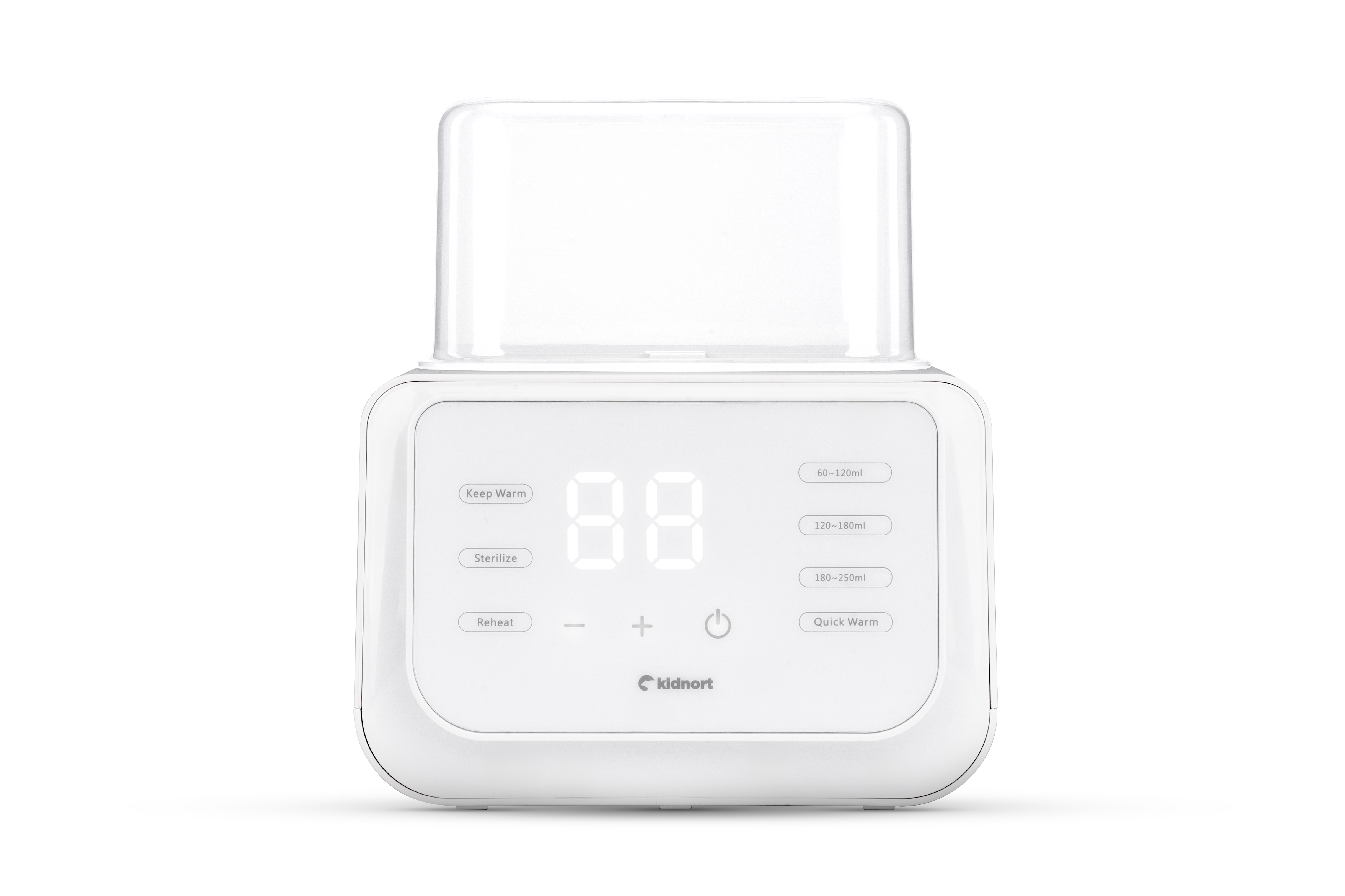 Kidnort Håp White Pudeļu sildītājs