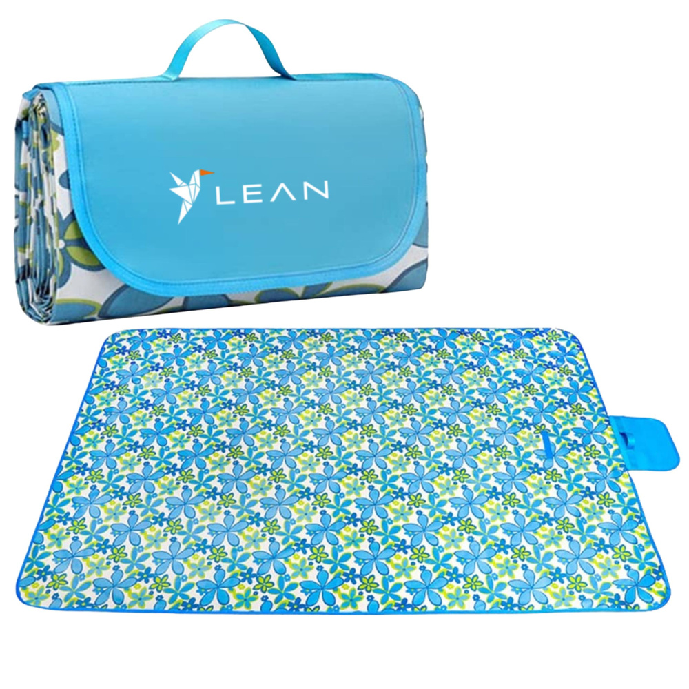 LEAN 150 x 200cm Foldable Beach Picnic Blanket Floral