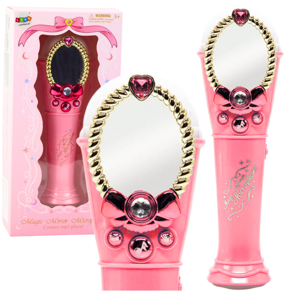 Magic Mirror With Microphone Pink USB Light