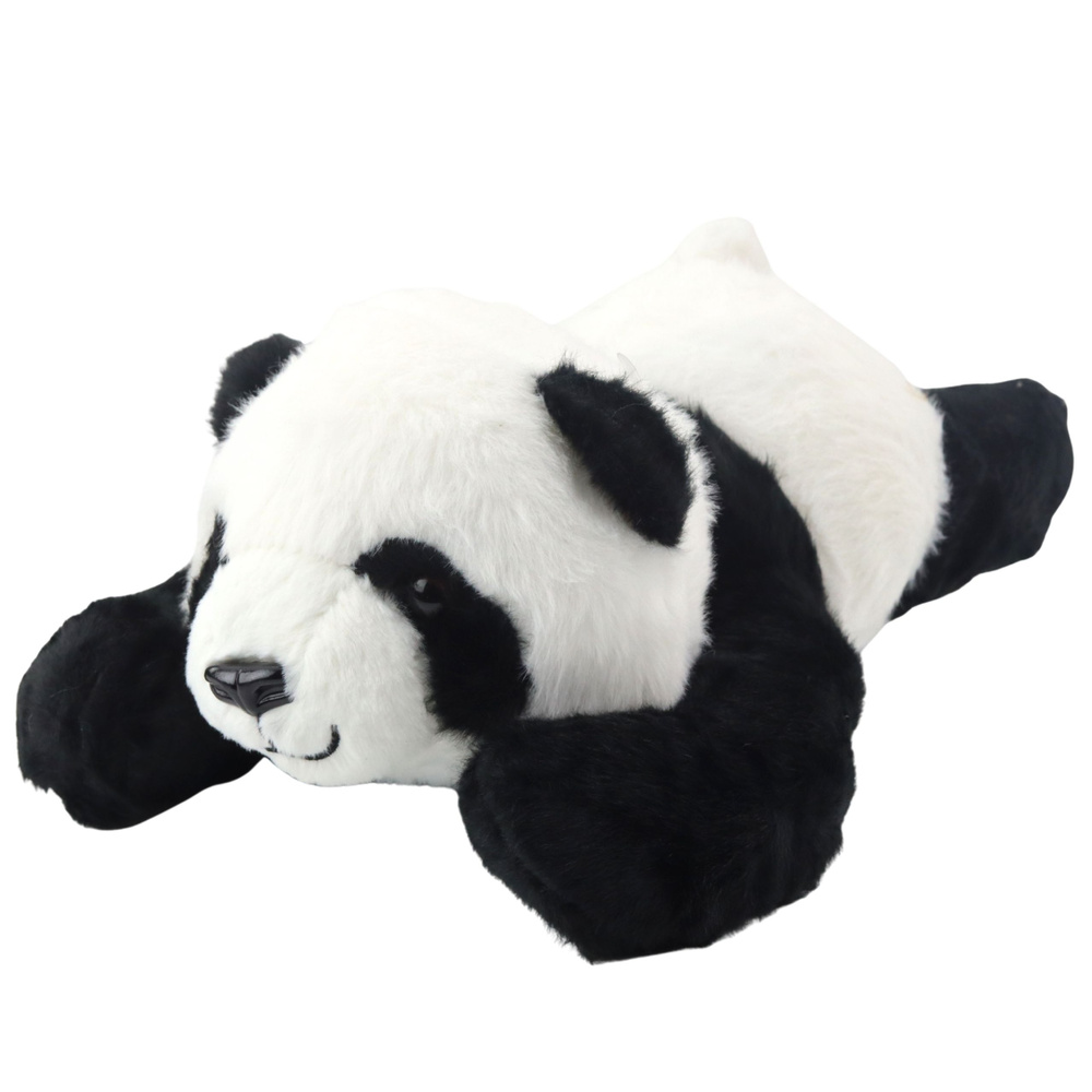 Plush Mascot Cuddly Toy Lying Panda Black and White 30cm