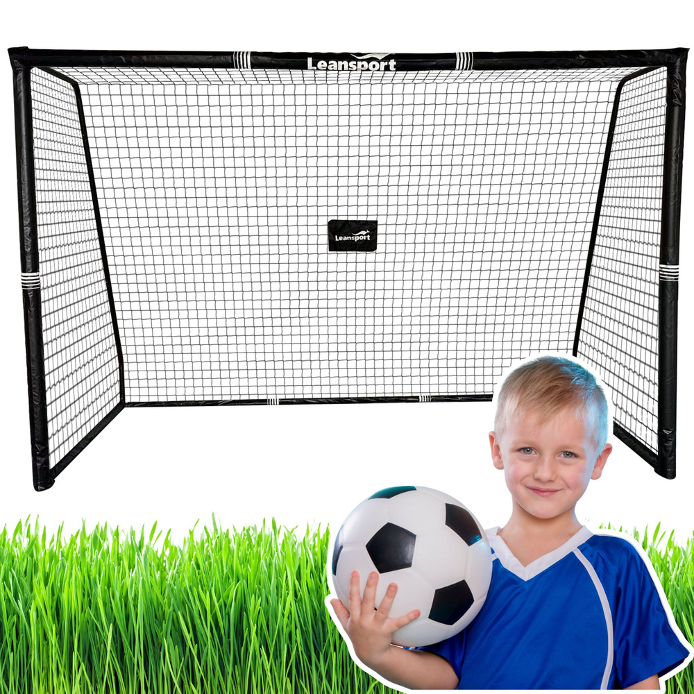 Portable Football Goal For Children Metal 300×200×120cm