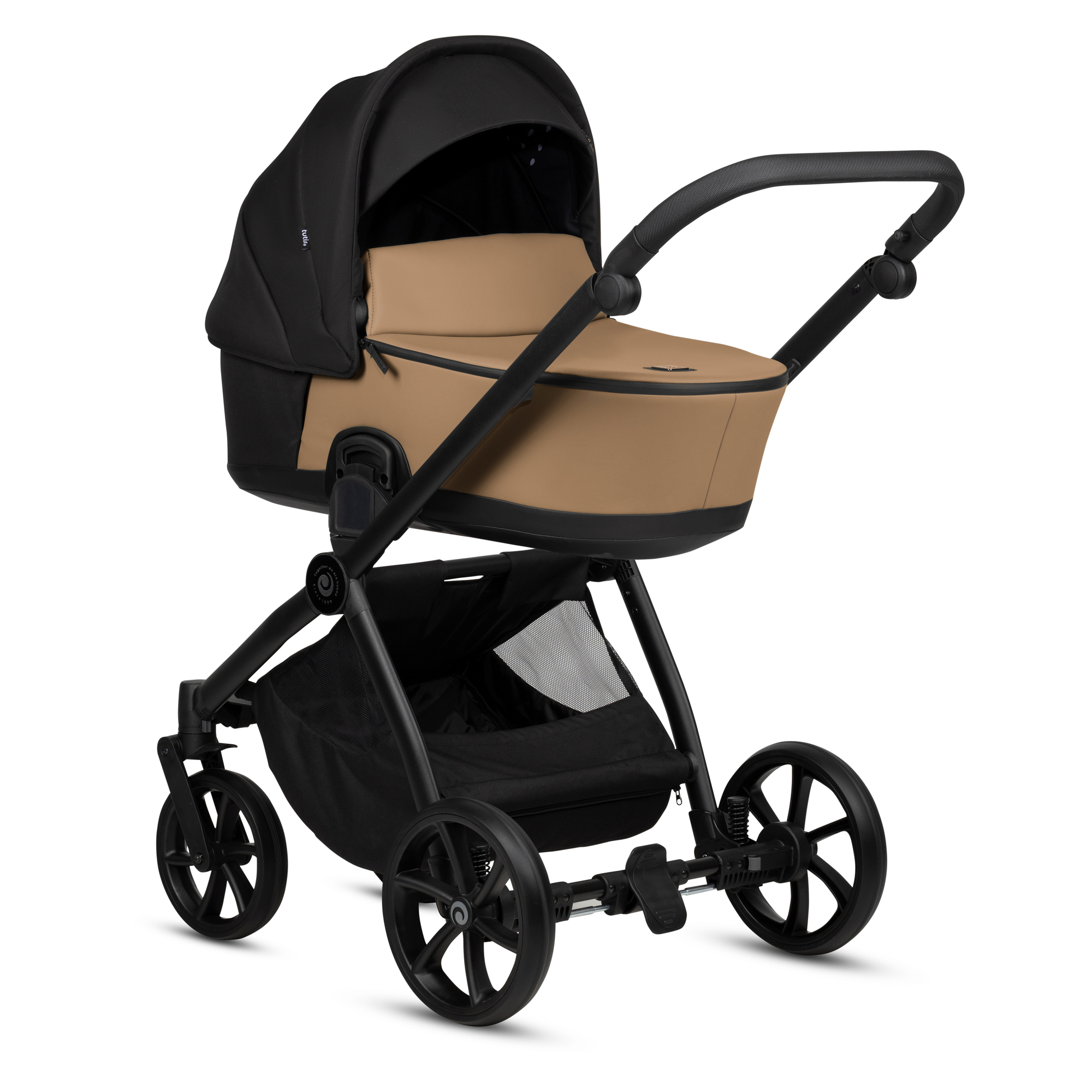 Tutis Mio 3+ LEATHER Beige 180 Bērnu rati 3in1