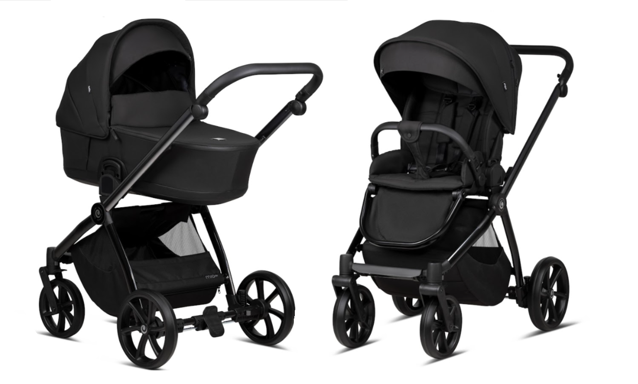 Tutis Mio Plus Thermo Black Edition Obsidian 060 Bērnu Ratiņi 2in1