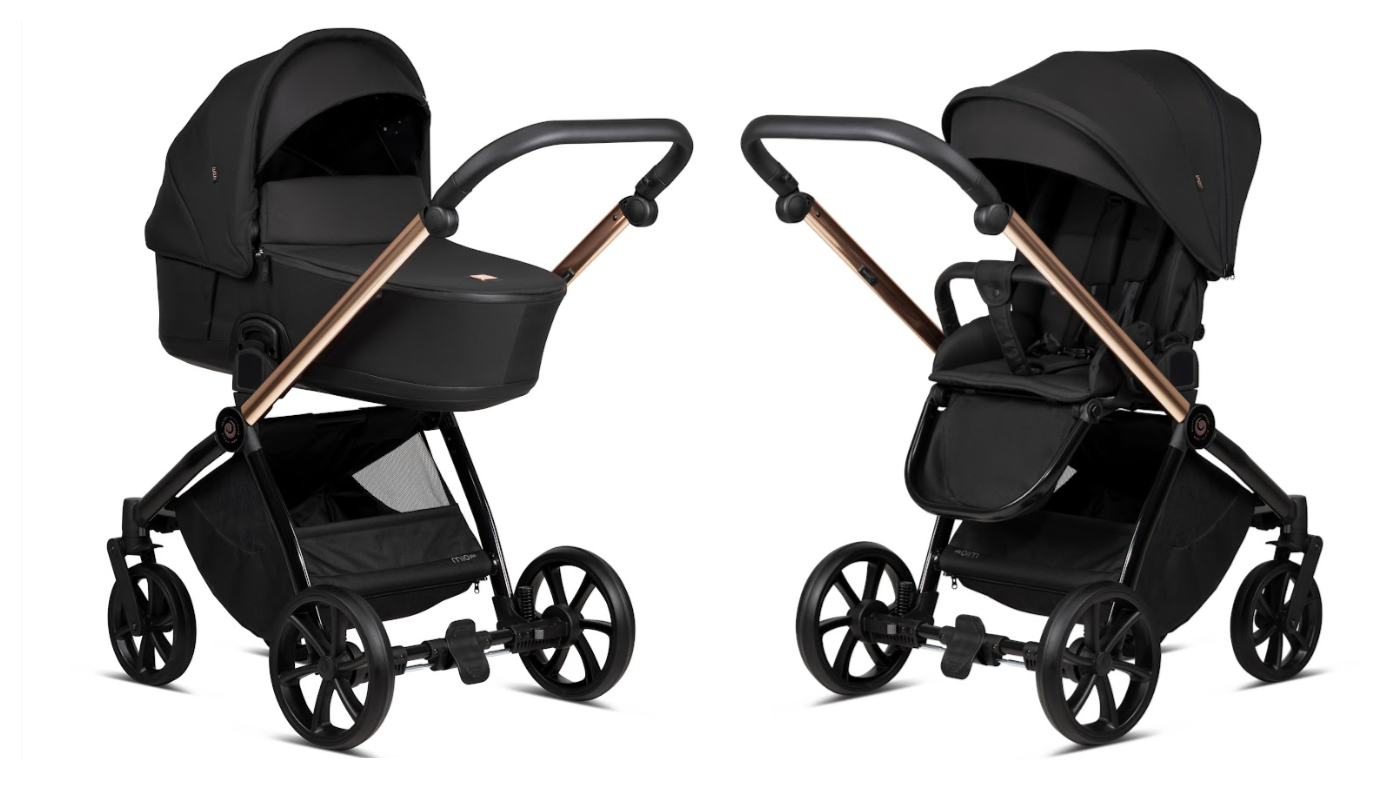 Tutis Mio Plus Thermo Black Edition Rose gold 292 Bērnu Ratiņi 2in1
