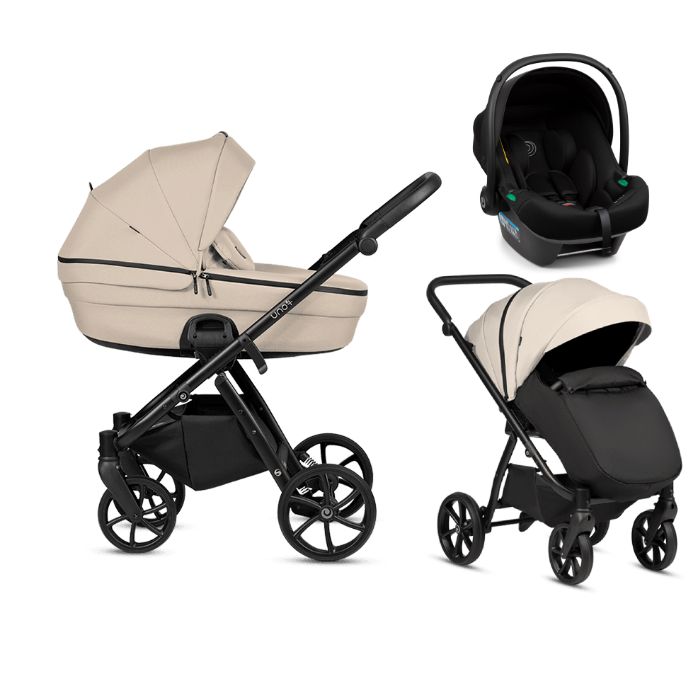 Tutis UNO 6+ ESSENTIAL Beige 180 Bērnu rati 3in1