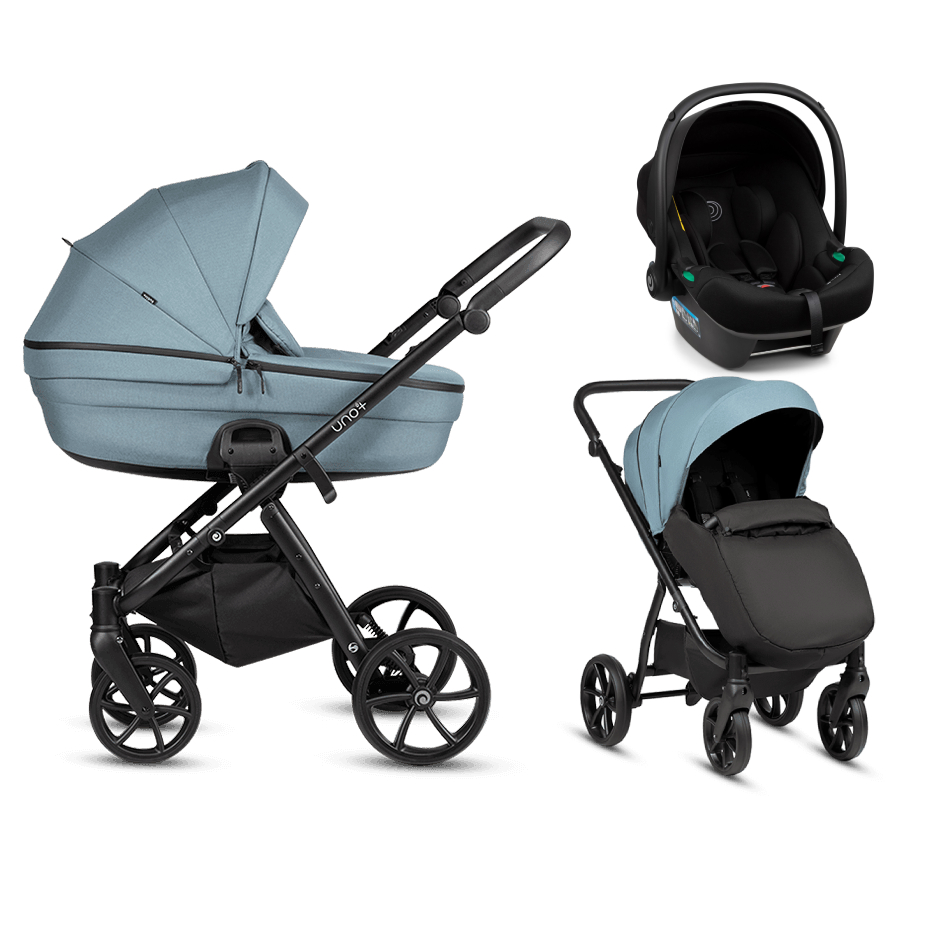 Tutis UNO 6+ ESSENTIAL Menta 143 Bērnu rati 3in1