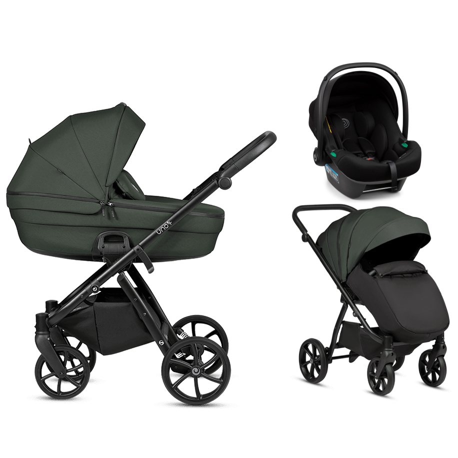 Tutis UNO 6+ ESSENTIAL Pistaccio 144 Bērnu rati 3in1