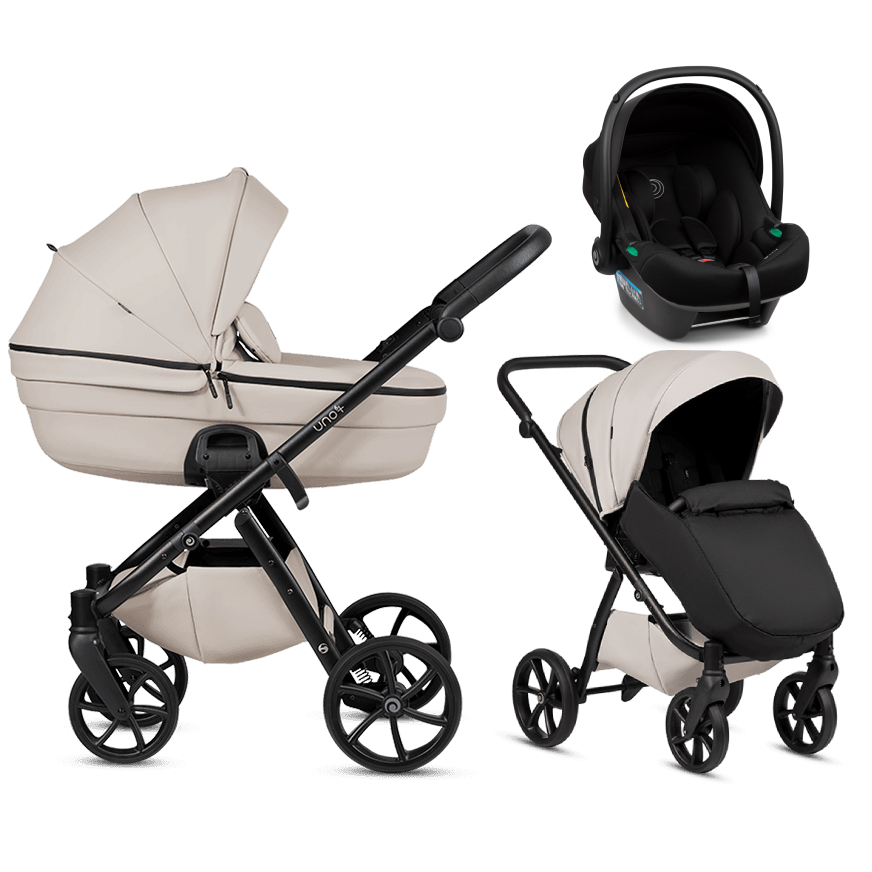 Tutis UNO 6+ LEATHER Latte 151 Bērnu rati 3in1