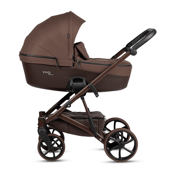 Tutis VIVA6+ ESSENTIAL Espresso 067 Bērnu ratiņi 2in1