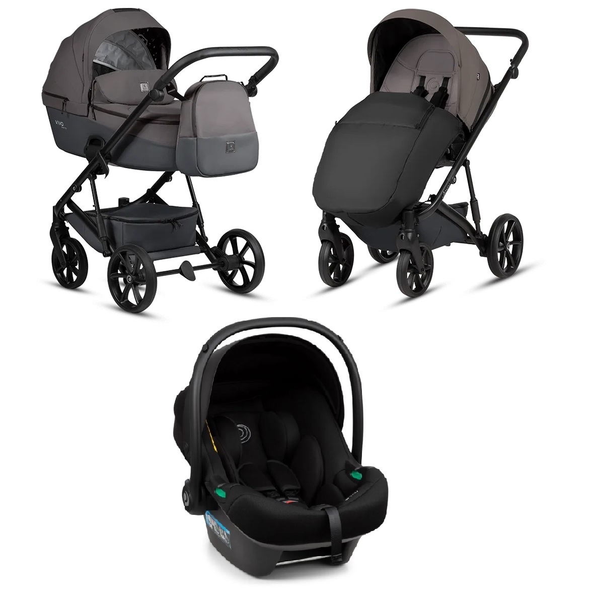 Tutis VIVA6+ ESSENTIAL Periscape 072 Bērnu rati 3in1