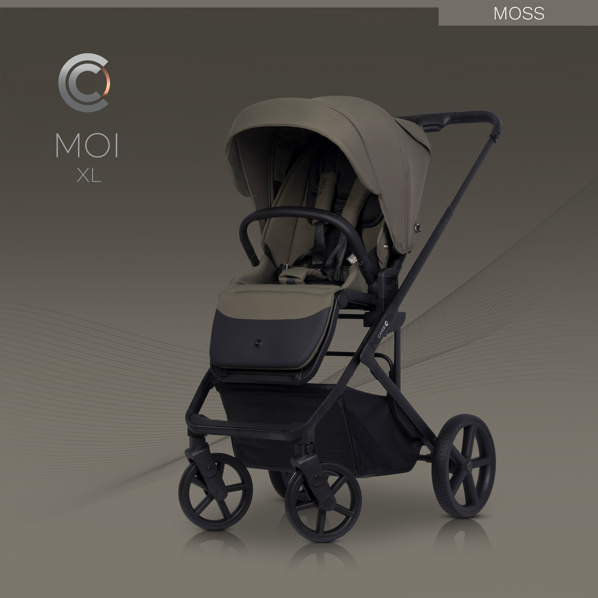 Wózek dziecięcy Cavoe Moi XL Moss