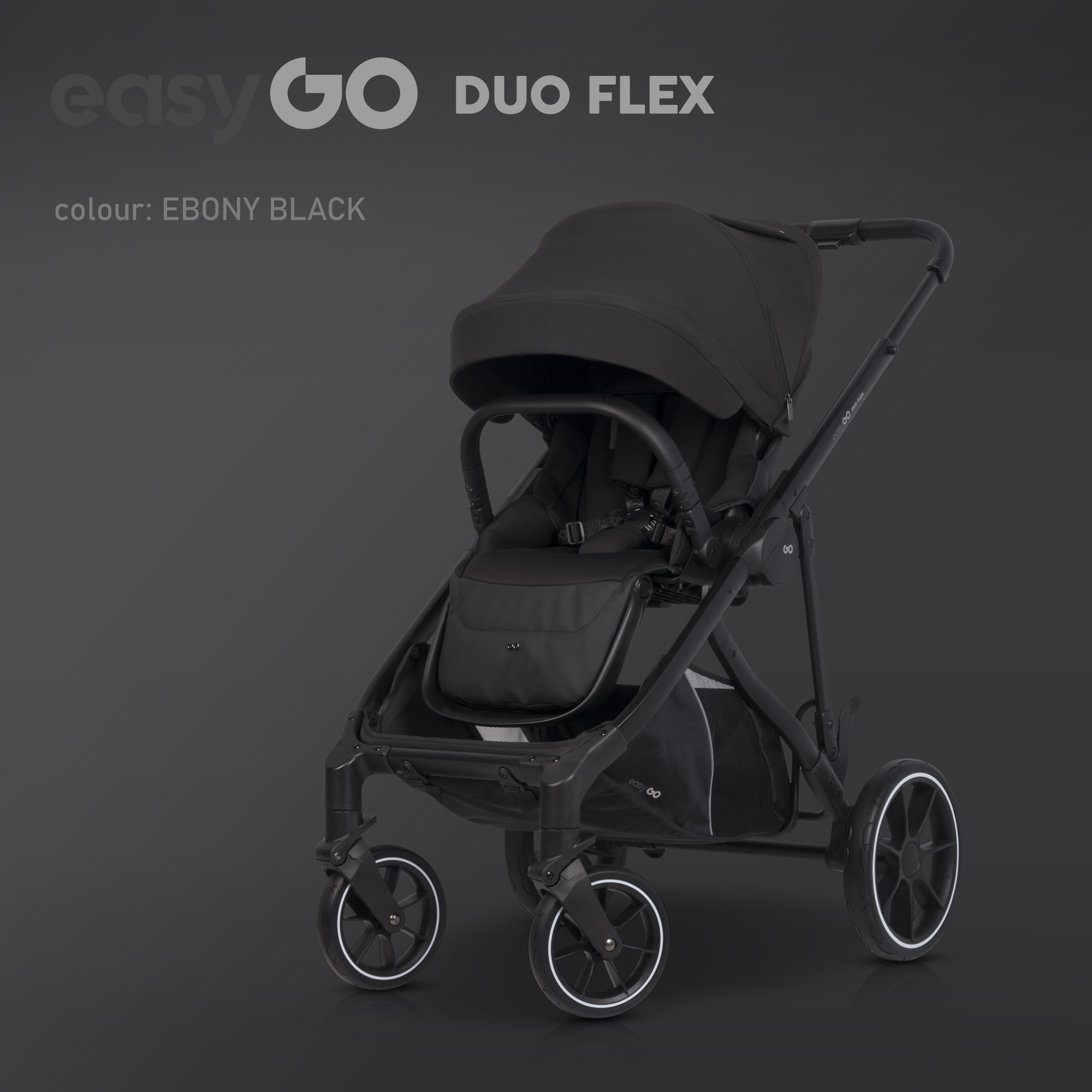 Wózek dziecięcy EasyGo Duoflex Ebony Black