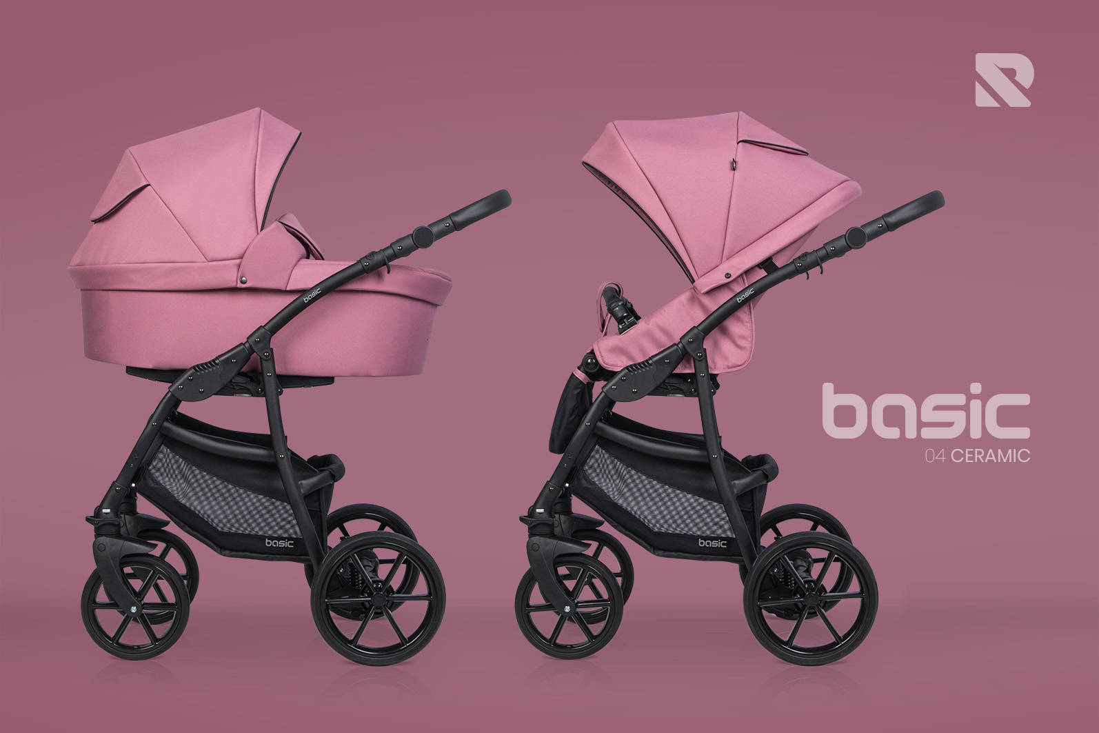 Riko Basic 2023 Ceramic Bērnu rati 2 in 1