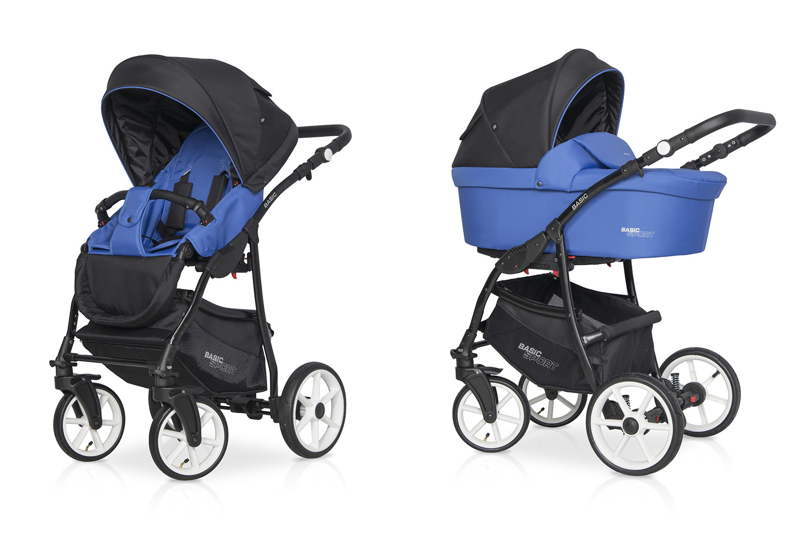 Riko Basic Sport Racing Blue Bērnu rati 2 in 1