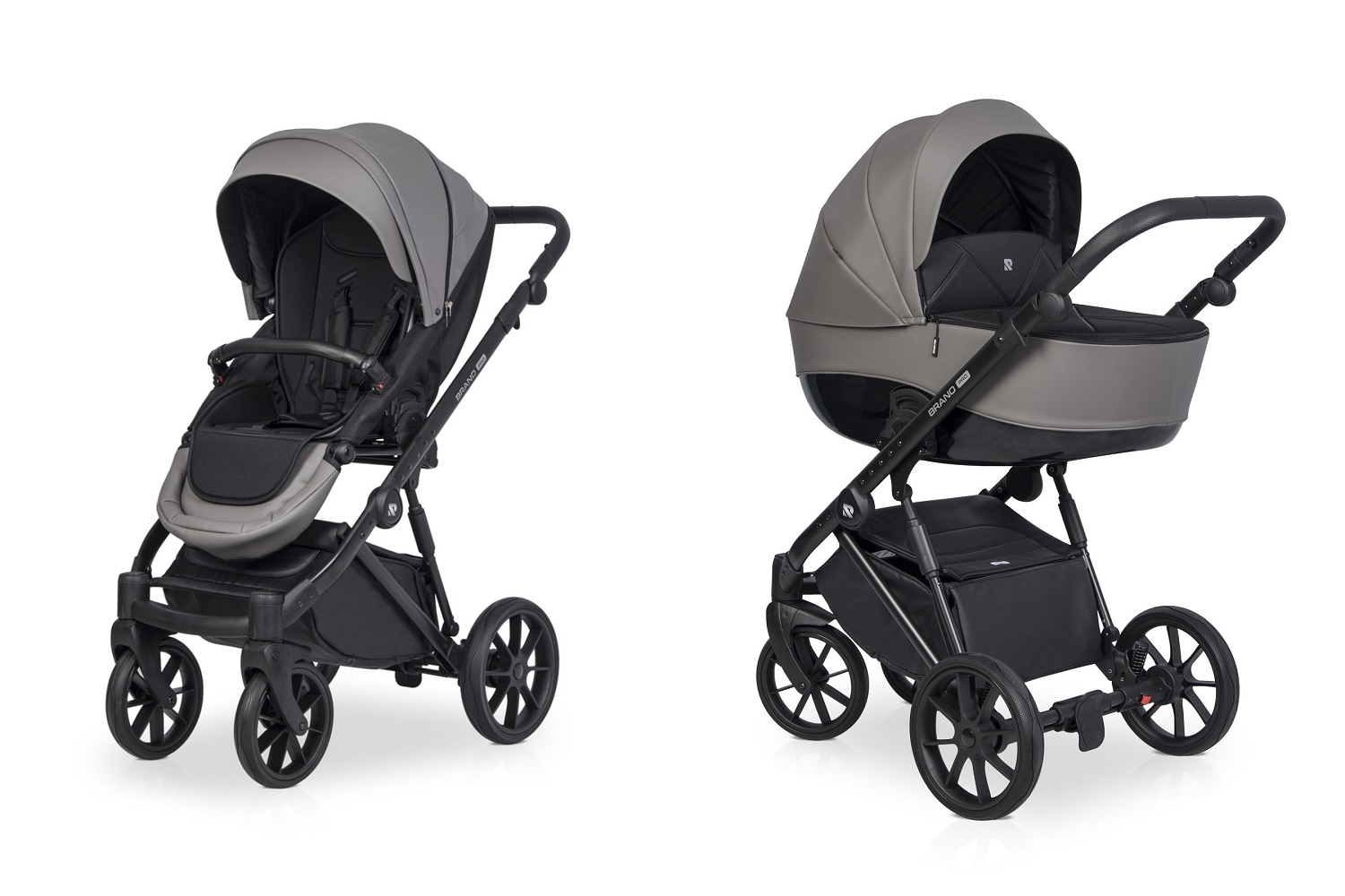 Riko Brano Pro Anthracite Bērnu rati 2 in 1