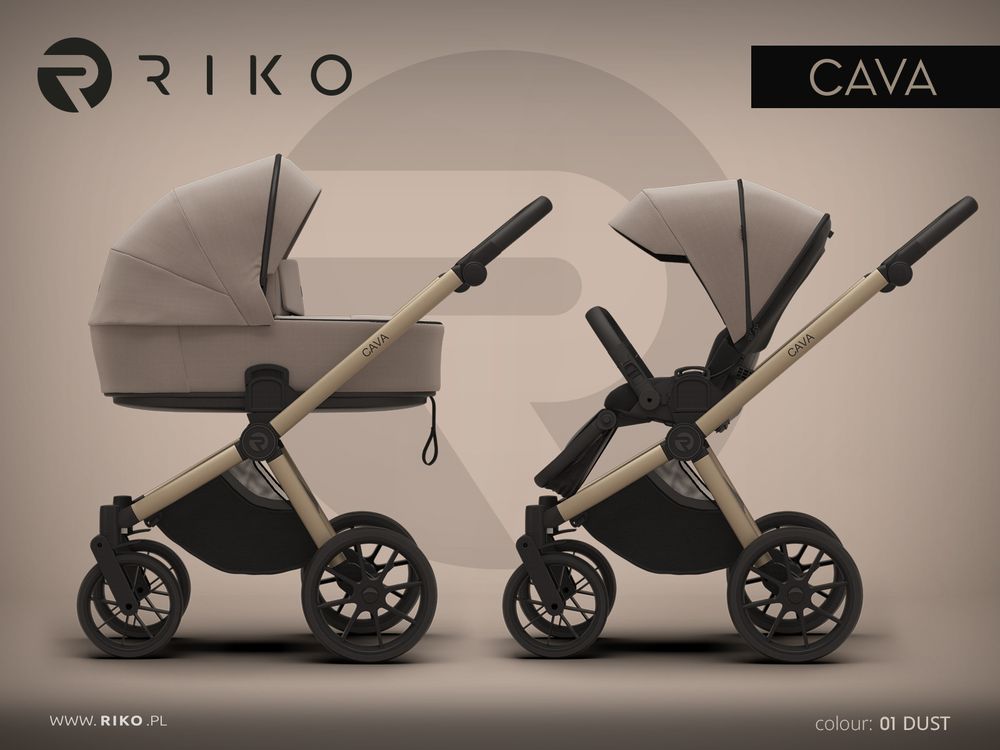 Riko Cava 01 Dust Bērnu rati 2 in 1
