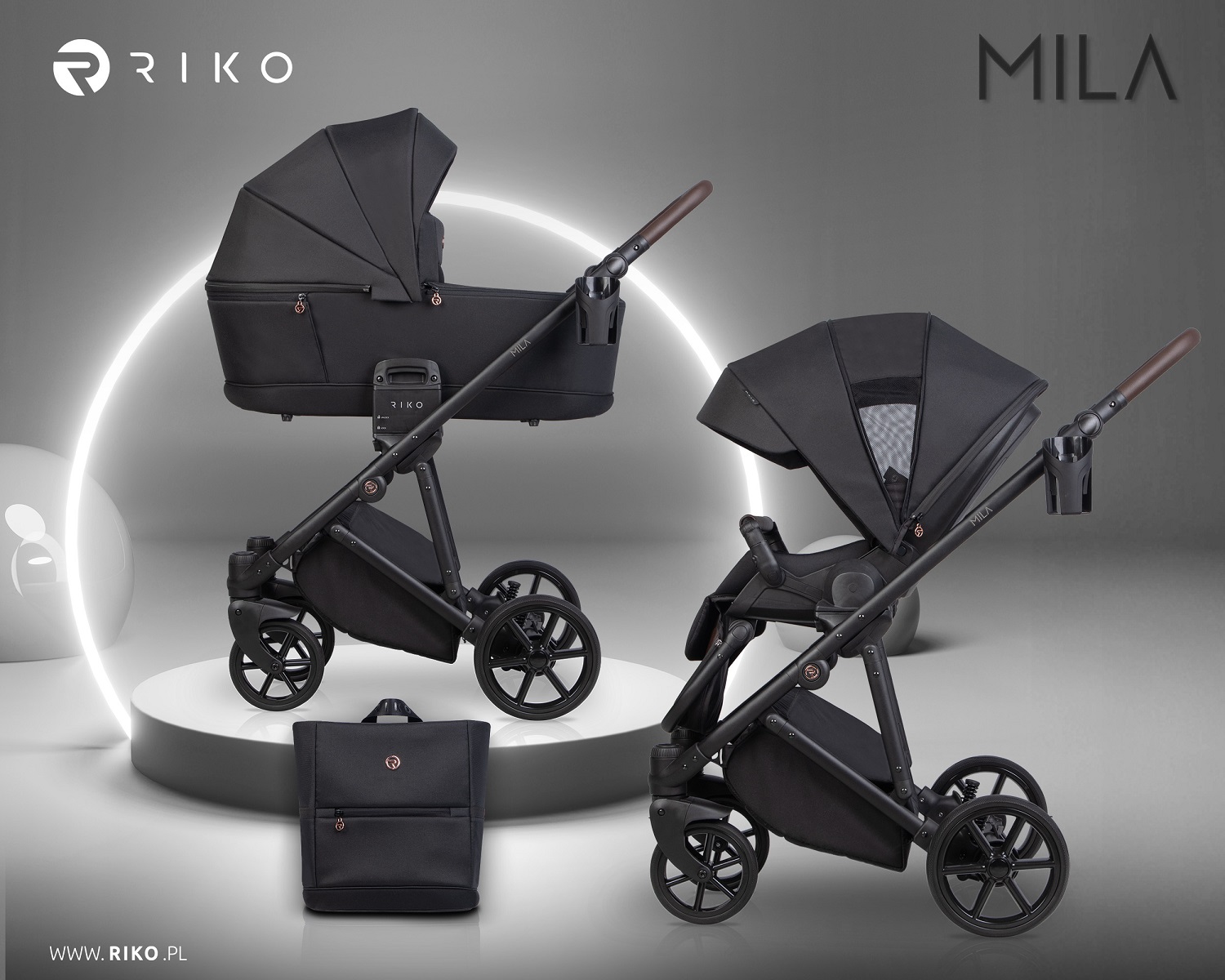 Riko Mila 04 Magma Bērnu rati 2 in 1