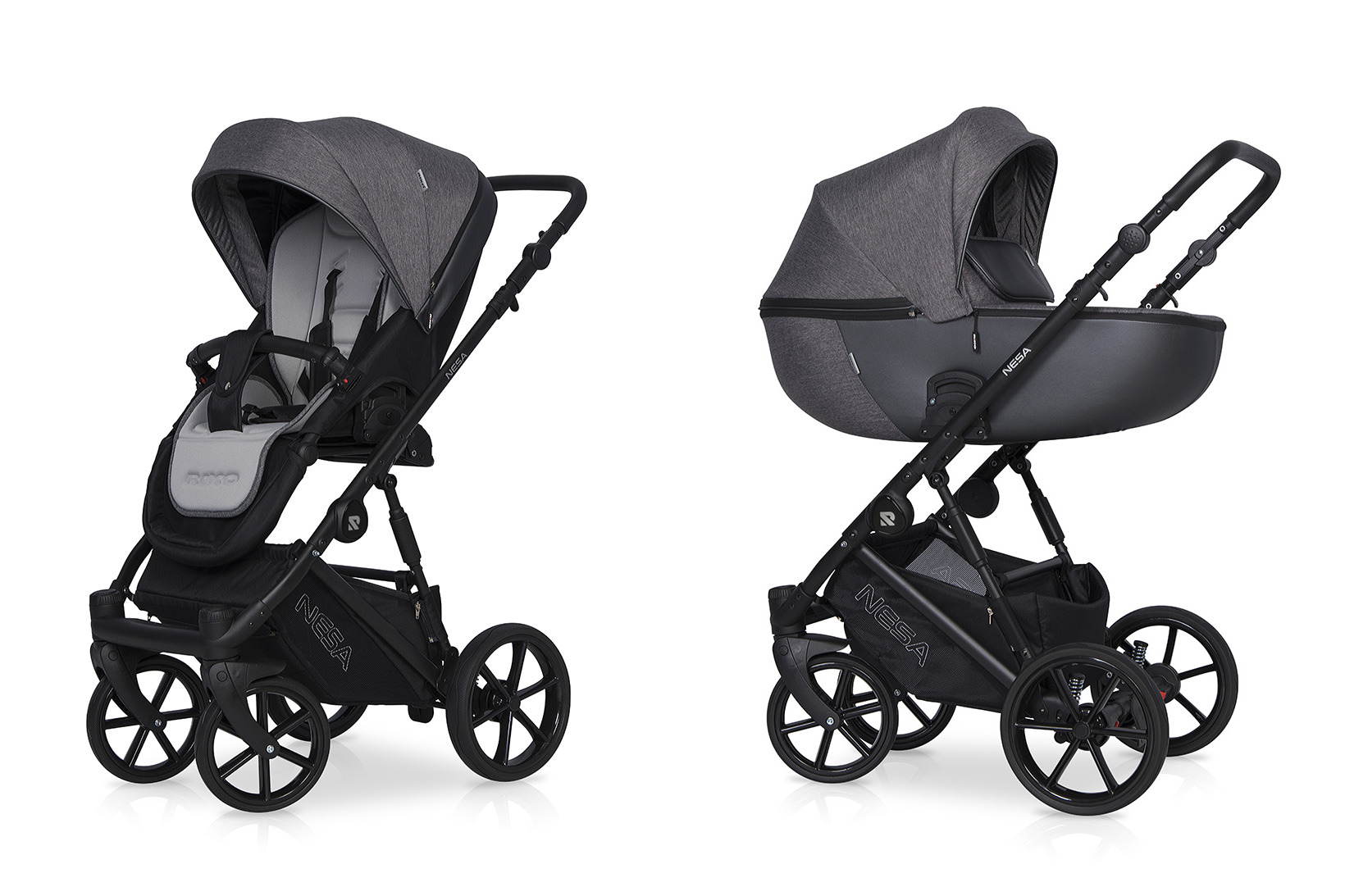 Riko Nesa Anthracite Bērnu rati 2in1