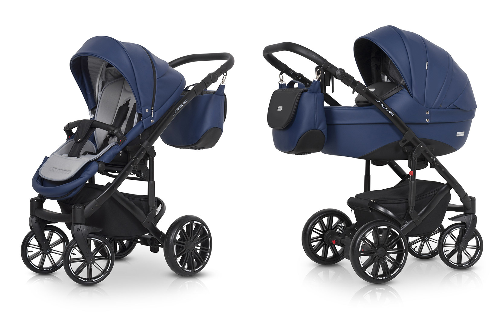 Riko Sigma Denim Bērnu rati 2in1