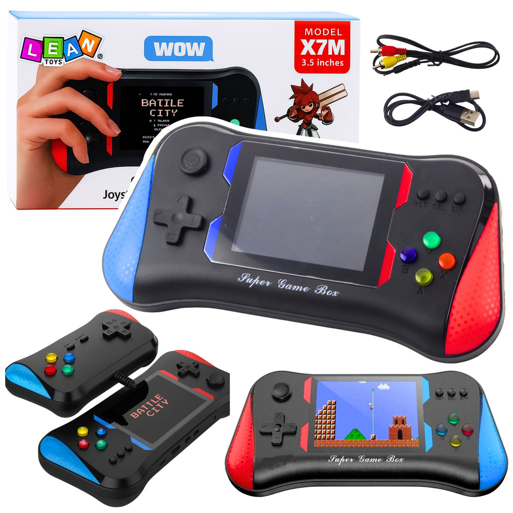 X7M Portable Electronic Console 500 Games Two-Player Mode 3.5 Inch