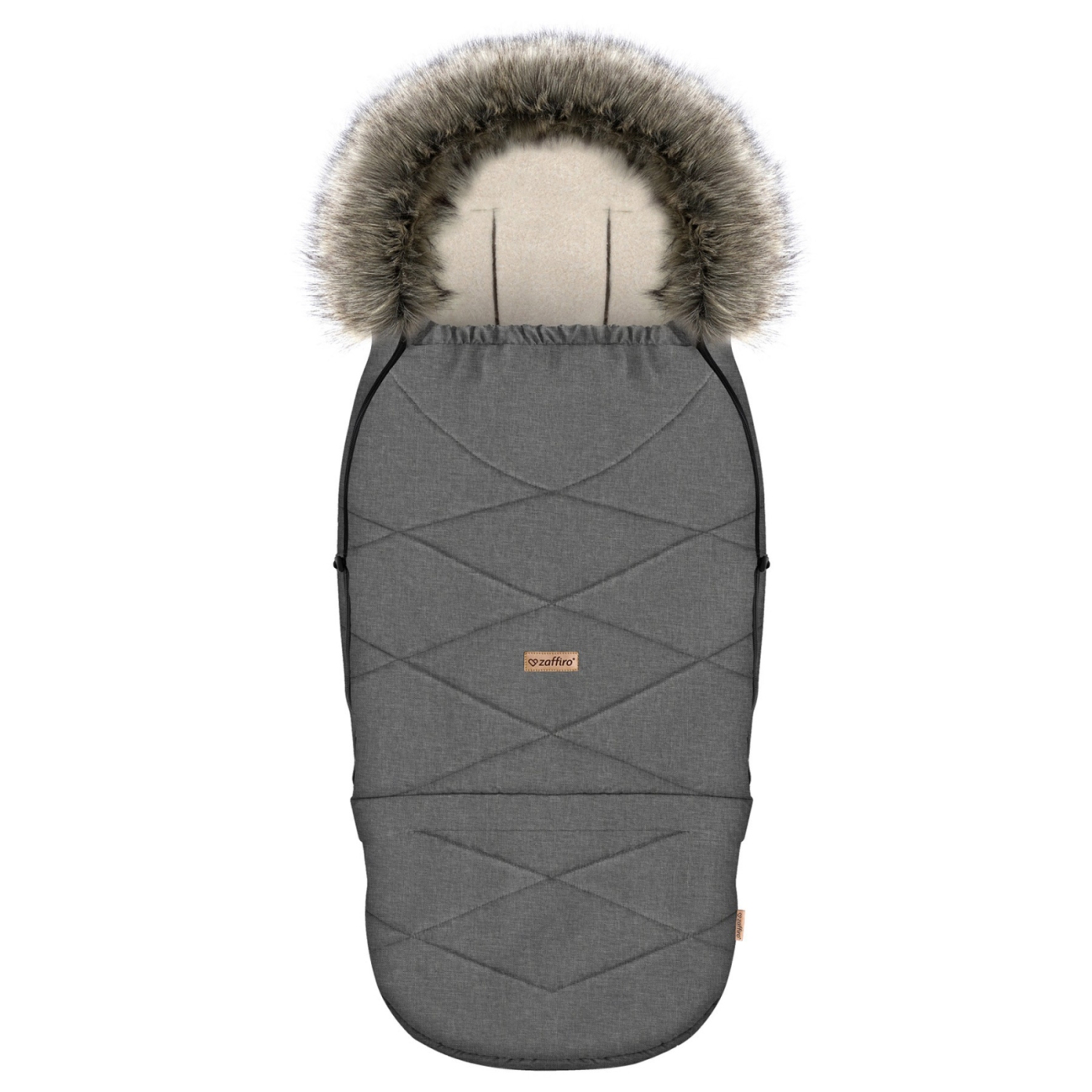 Zaffiro Paplašināms Ratu Guļammaiss GrowUP Scandi grey