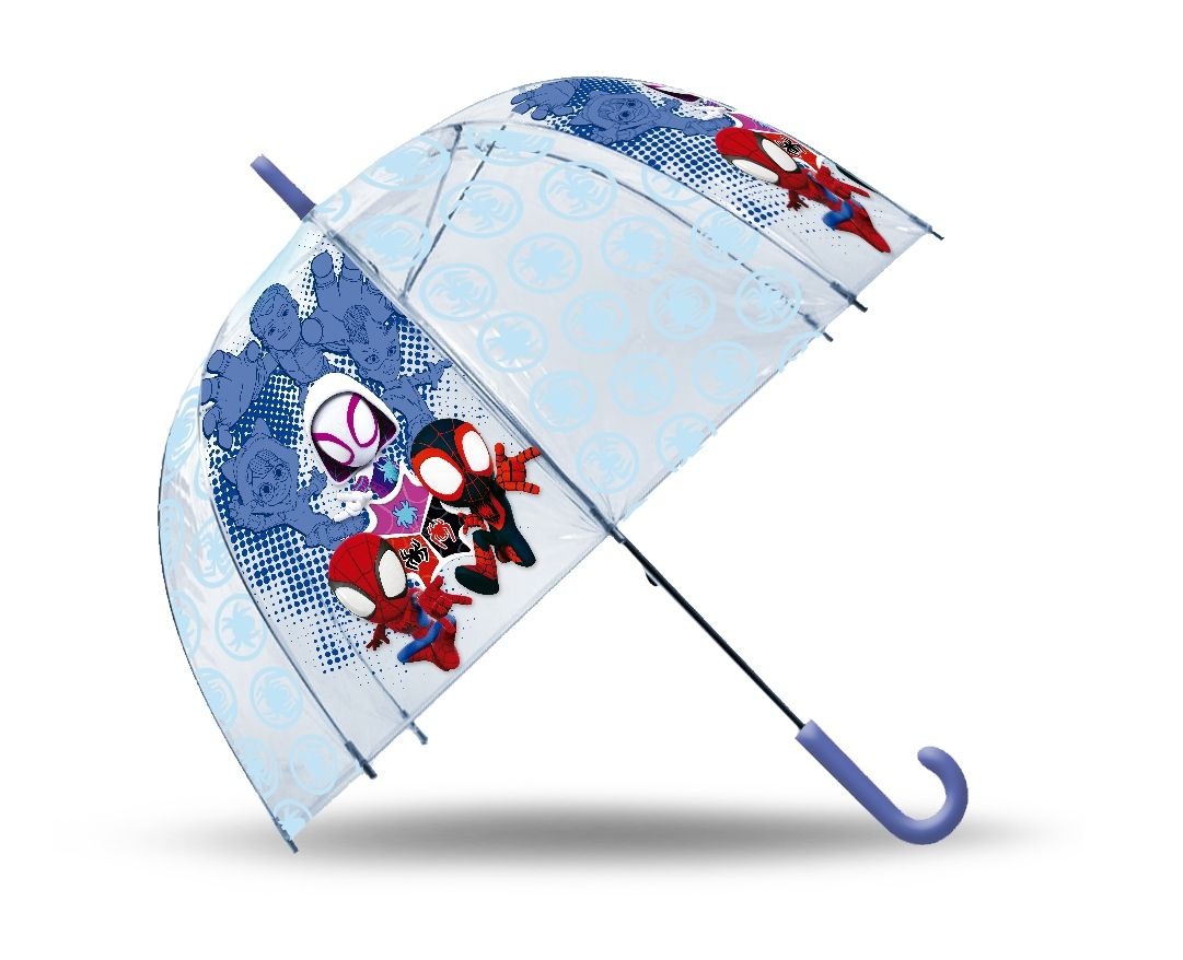 TRANSPARENT BELL UMBRELLA 46C SPIDEY
