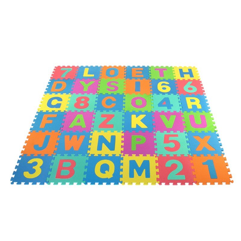 Развивающий коврик Пазл 29x29 см из 36 элементов TLC Baby Floor Puzzle