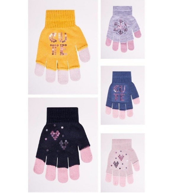 Детские перчатки YO GIRL 5P R-242A