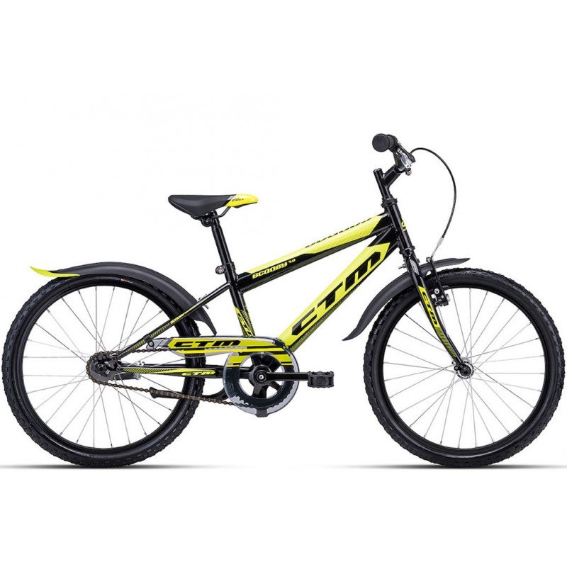 Детский двухколесный велосипед CTM Scooby 1.0 Black yellow 20 дюймов